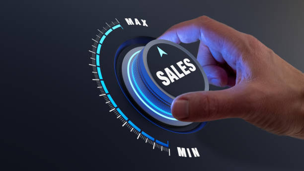 Illustration showing sales performance declining due to low-quality or cheap leads